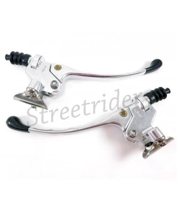 CONTROL LEVERS IN VINTAGE KIT REPL. TOMMASELLI HANDLEBAR brake and clutch handlebar grips. BIKE