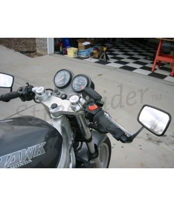 NAPOLEON BLACK REARVIEW MIRROR FOR HANDLEBAR CAFÉ RACER