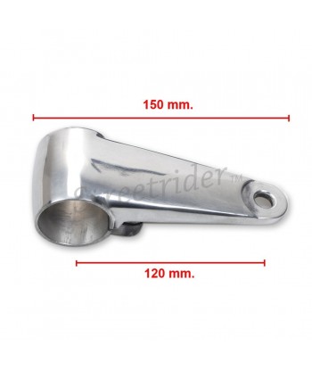 POLISHED ALUMINUM FORK SIDE SUPPORTS FOR HEADLIGHT BIKE CAFE RACER