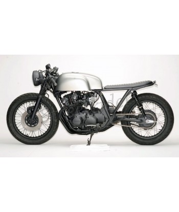 CHROME AIR FILTER CLAMP ON 35 MM. CAFE RACER MOTORCYCLE