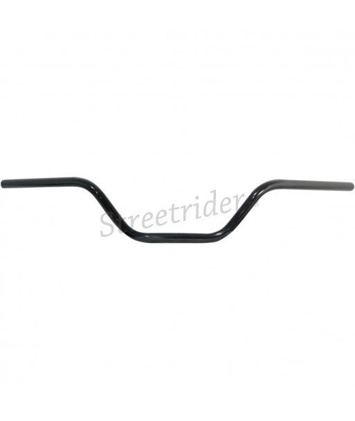 MANUBRIO FLAT TRACK SCRAMBLER ALTO NERO DA 7/8" 22 MM. PER MOTO