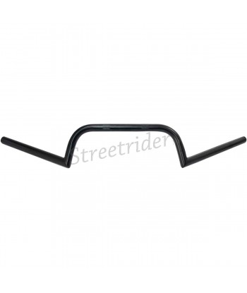 HANDLEBAR CLUBMAN 7/8 " 22 MM. SATIN BLACK FOR MOTORCYCLES