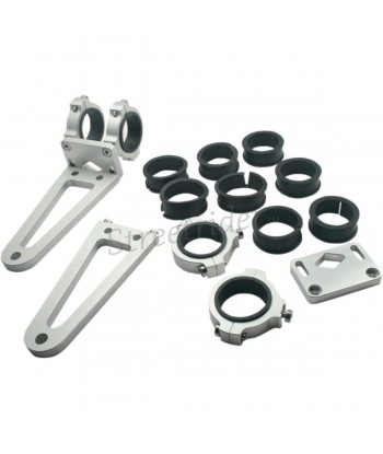 CNC CLAMPS 32-36 MM MOUNTING KIT HEADLIGHT BRACKETS CAFE RACER MOTORCYCLE
