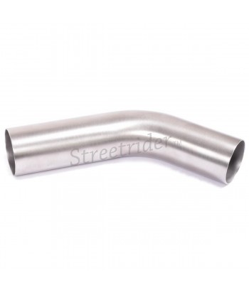 UNIVERSAL BENDED PIPE 30° DEGREE Ø 45MM STAINLESS STEEL FOR EXHAUST MUFFLER MOTORCYCLE