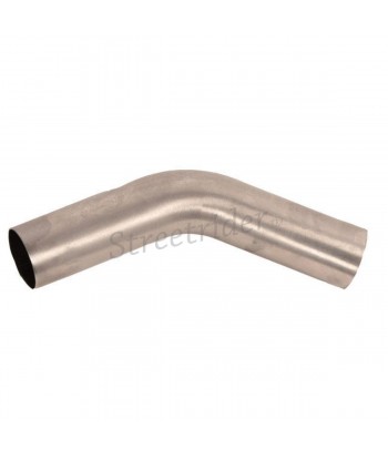 UNIVERSAL BENDED PIPE 45° DEGREE Ø 40MM STAINLESS STEEL FOR EXHAUST MUFFLER MOTORCYCLE