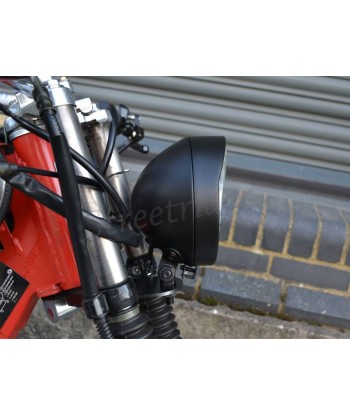 LIM LINE HEADLIGHT 5.9" 150 MM FLAT BLACK FOR CAFE RACER MOTORCYCLE
