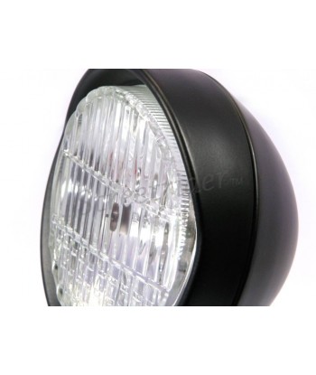 LIM LINE HEADLIGHT 5.9" 150 MM FLAT BLACK FOR CAFE RACER MOTORCYCLE