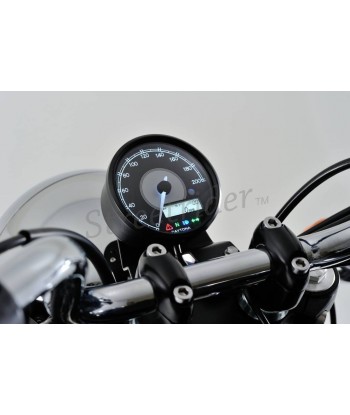TACHIMETRO CONTACHILOMETRI 80 MM VELONA NERO 200 KM/H PER MOTO CAFE RACER