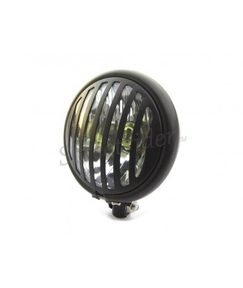 HEADLIGHT FLAT BLACK PRISON 5.75" 145 MM  FOR CAFE RACER MOTORCYCLE