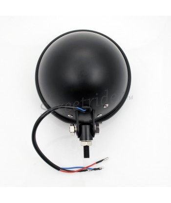 SCHEINWERFER ALUMINIUM EU GENEMIGHT FLACHE SCHWARZE PRISON 5.9" 150 MM FÜR CAFE RACER MOTORRAD