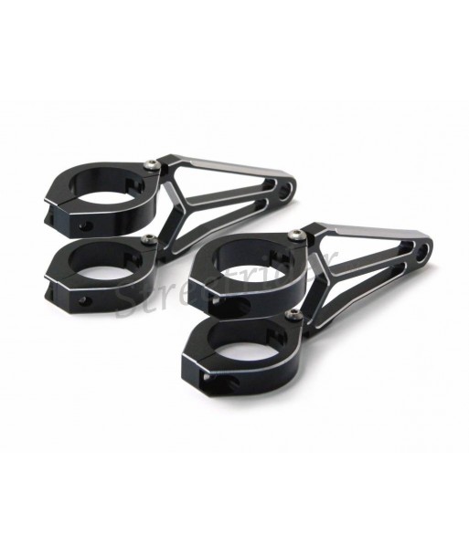 BLACK BRACKETS RAZOR LUXURIOUS FOR HEADLIGHT MOTORCYCLE CAFE RACER