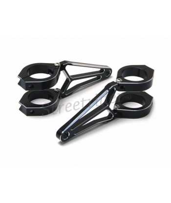 BLACK BRACKETS RAZOR LUXURIOUS FOR HEADLIGHT MOTORCYCLE CAFE RACER