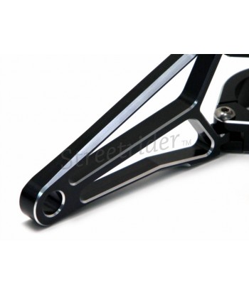 STAFFE DI SUPPORTO RAZOR LUXURIOUS NERE PER FARI CENTRALI MOTO CAFE RACER