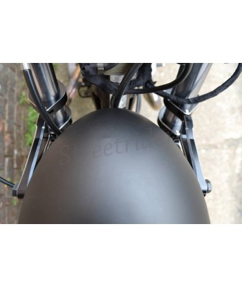 STAFFE DI SUPPORTO RAZOR LUXURIOUS NERE PER FARI CENTRALI MOTO CAFE RACER