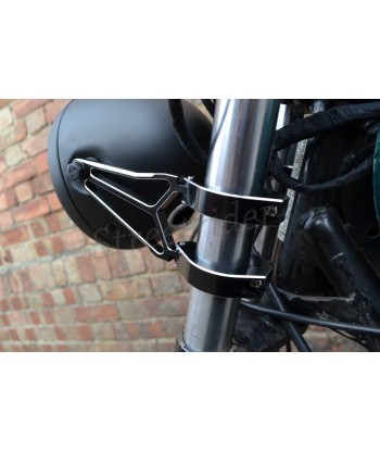 BLACK BRACKETS RAZOR LUXURIOUS FOR HEADLIGHT MOTORCYCLE CAFE RACER