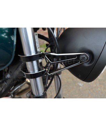BLACK BRACKETS RAZOR LUXURIOUS FOR HEADLIGHT MOTORCYCLE CAFE RACER