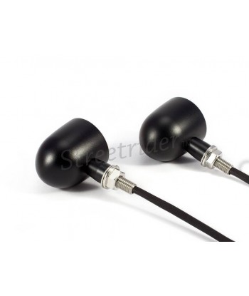INDICATORI DI DIREZIONE FRECCE NERE CREE LED PER MOTO CAFE RACER SCRAMBLER