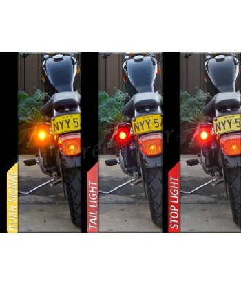 INDICATORI DI DIREZIONE FRECCE NERE CREE LED PER MOTO CAFE RACER SCRAMBLER