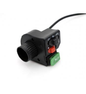 BLOCCO COMANDO SINISTRO SIMPLE COMMUTATORE FRECCE CLACSON LUCI PER MANUBRIO DA 22 MM. MOTO