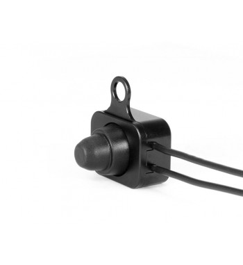 BOUTON INTERRUPTEUR UNIVERSEL ON/OFF EN ALUMINIUM NOIR POUR GUIDON MOTOCYCLE