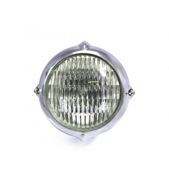 FARO FANALE ANTERIORE OMOLOGATO VINTAGE 5.5" 140 MM CROMATO PER MOTO CAFE RACER