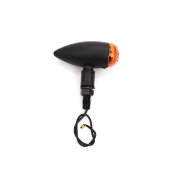 INDICATORI DI DIREZIONE FRECCE MICRO BULLET NERE OMOLOGATE PER MOTO CAFE RACER SCRAMBLER