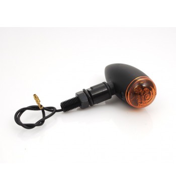 INDICATORI DI DIREZIONE FRECCE MICRO BULLET NERE OMOLOGATE PER MOTO CAFE RACER SCRAMBLER