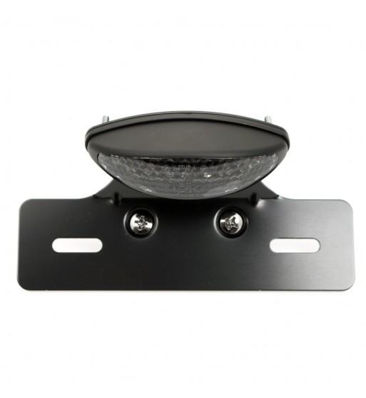 TAIL LIGHT LED OVAL BLACK MOTORCYCLE VINTAGE CAFE RACER
