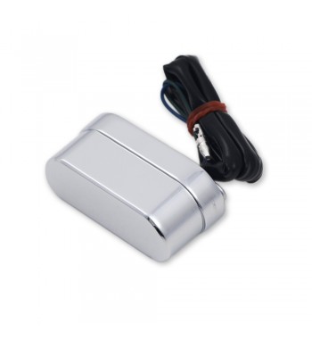 UNIVERSEL CHROME LED LUMINEUX POUR LE PLAQUE D’IMMATRICULATION CAFE RACER MOTO