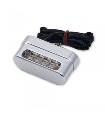 CHROME UNIVERSAL LED LICENSE PLATE LIGHT FOR CAFE RACER MOTORCYCLE