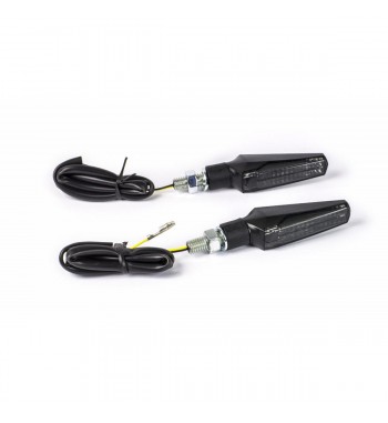 LENTILLE CLIGNOTANT NOIR LED FUMÉE EU APPROUVÉ STYLE 15 POUR MOTO CAFE RACER