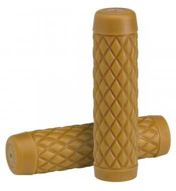 POIGNÉES CLASSIQUE TORKER VINTAGE DIAMOND NATUREL 7/8" 22 MM POUR LES MOTOCYCLETTES