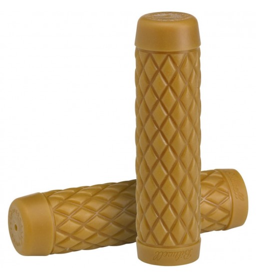 POIGNÉES CLASSIQUE TORKER VINTAGE DIAMOND NATUREL 7/8" 22 MM POUR LES MOTOCYCLETTES