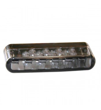 LED TAIL LIGHT BLACK/CLEAR LENS TYPE 2 EU APPROVED FOR MOTORCYCLE CAFE RACER