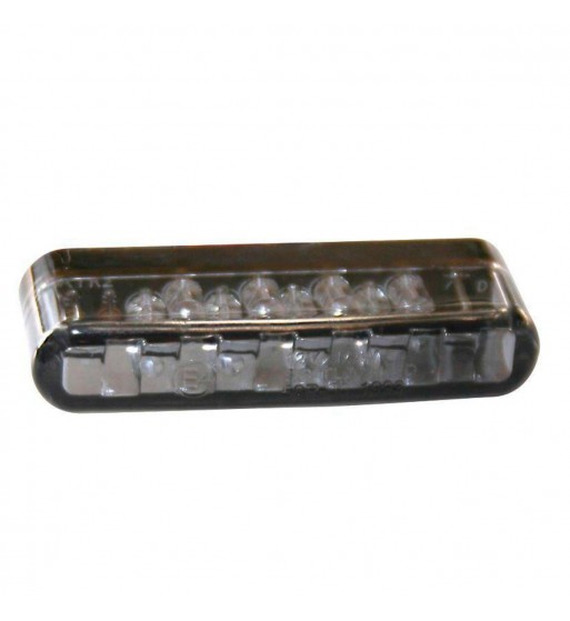 LED TAIL LIGHT BLACK/CLEAR LENS TYPE 2 EU APPROVED FOR MOTORCYCLE CAFE RACER