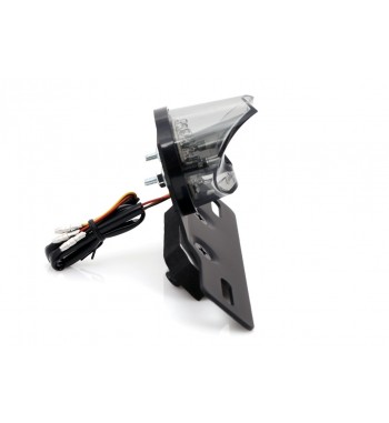 TAIL LIGHT LED BLACK NEW ROUND MOTORCYCLE CAFE RACER