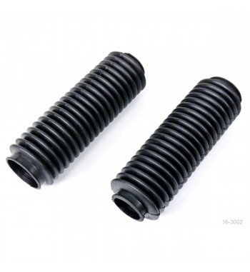 UNIVERSAL MOTORCYCLE BOOTS BLACK FORK TUBE COVER 20T  CAFE RACER