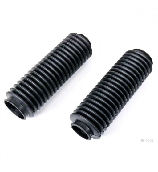 UNIVERSAL MOTORCYCLE BOOTS BLACK FORK TUBE COVER 20T  CAFE RACER