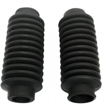 SOFFIETTI PARAPOLVERE COPRI STELI FORCELLA UNIVERSALI NERI 12T 27-32 MM PER MOTO CAFE RACER