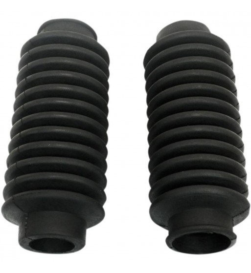 SOFFIETTI PARAPOLVERE COPRI STELI FORCELLA UNIVERSALI NERI 12T 27-32 MM PER MOTO CAFE RACER