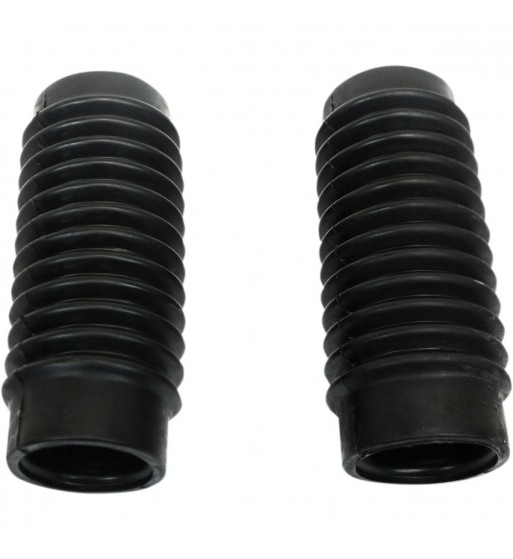 UNIVERSAL MOTORRAD STIEFEL SCHWARZE GABEL ROHR COVER 12T 49-54 MM CAFE RACER