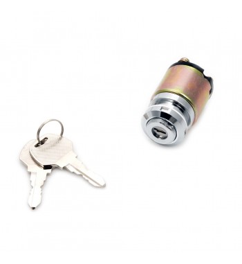 UNIVERSAL IGNITION STARTER SWITCH BLOCK 4 CONTACTS WITH KEYS FOR MOTORCYCLES