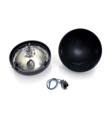 PHARE AVANT EU APPROUVEE 5.75" 165 MM CLASSIC NOIR MAT CAFE RACER MOTOCYCLE