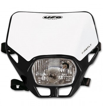 FRONT SINGLE HEADLIGHT BLACK MASK COMPLETE FIRE-FLY FOR ENDURO MOTORCYCLE