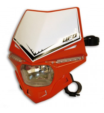 FRONT HEADLIGHT CRF-RED MASK COMPLETE UFO STEALTH FOR ENDURO MOTORCYCLE