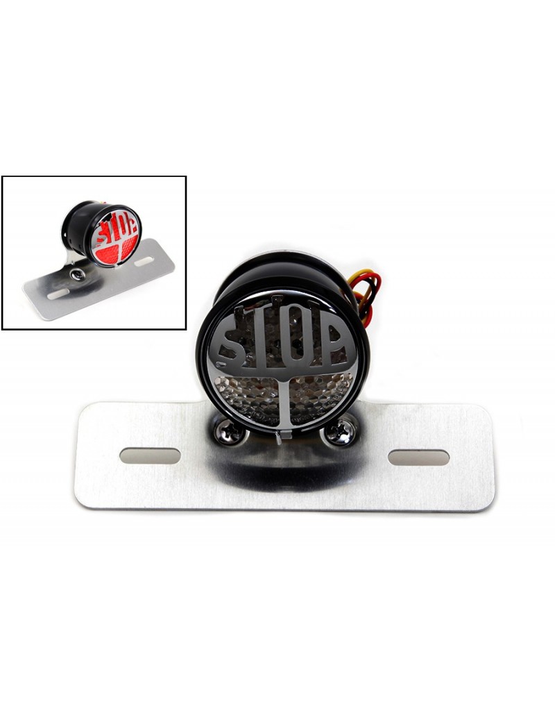 TAIL LIGHT ROUND VINCENT STYLE STOP MOTORCYCLE CAFE RACER