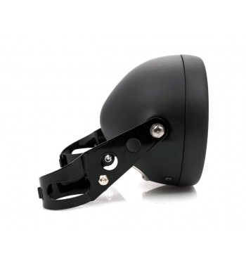 KÖRPERABDECKUNG SCHEINWERFER 145 MM SCHWARZ MATT SEITENMONTAGE FÜR CAFE RACER MOTORRAD