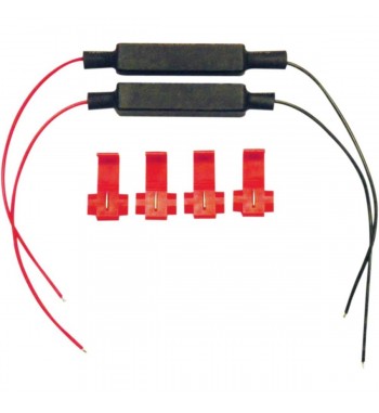 KIT RESISTENZE IN LINEA PER INDICATORI DI DIREZIONE FRECCE LED 20W 8,5 Ω MOTO