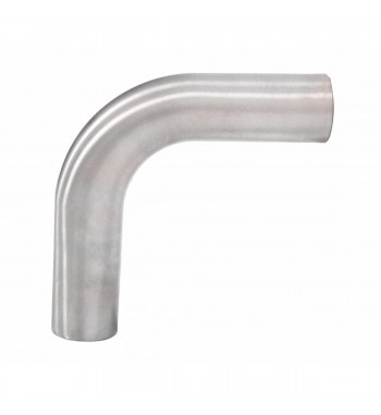 UNIVERSAL GEBOGENES AUSPUFFROHR 90° STUFEN Ø 50MM EDELSTAHL AUSPUFF SCHALLDÄMPFER MOTORRAD