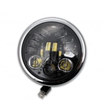 SEITENSCHEINWERFER SCHWARZEN EU ZULASSUNG LUCAS 145 MM MULTILED FÜR CAFE RACER MOTORRAD